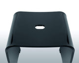 Libaro Tabouret de Douche Mérano en Acrylique Noir – Siège de Bain antidérapant au Design Moderne – Capacité maximale 180 kg – Chaise de Douche, Banc de Salle de Bain, siège de Bain