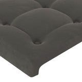 Homgoday Tête de lit à LED gris foncé 93 x 16 x 78/88 cm en velours, tête de lit, tête de lit double, dossier pour lit et canapé Model3123707