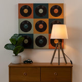 Atmosphera - Lampe trépied Runo - bois et ivoire H58 cm