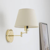 Lindby Applique Murale Tissu Pola (Moderne) en Beige Textile e. a. pour Salon & Salle à manger (1 lampe,à E27), Applique, Lampe Murale, Eclairage, Luminaire Mural