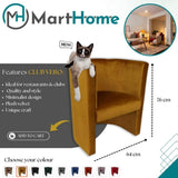 MartHome Chaise Rembourrée Club Vero, Fauteuil Cocktail, Fauteuil Club en Velours Côtelé Parfait pour Le Bureau, Le Salon, l'Hôtel - Mobilier d'Assise Polyvalent, Pouf Fauteuil (Rouge)