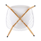 LafeuR Lot de 6 chaises de jardin avec table rectangulaire 110 x 70 cm, pour terrasse, balcon, salon de jardin pour 6 personnes (table à manger blanche + 6 chaises blanches)