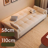 Canapé-lit Multifonctionnel en Coton et Lin, Style Moderne du Milieu siècle, for Salon ou Chambre(D,1.4m)