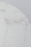 Kare Design Table Bistrot Ronde 60cm marbre Blanc