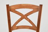 t m c s Tommychairs - Set 2 chaises Cross pour Cuisine, Bar et Salle à Manger, Robuste Structure en Bois de hêtre peindré en Couleur Cerisier et Assise en Paille