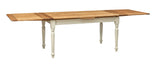 Biscottini Table à Manger Extensible 160x80x90 cm Made in Italy - Table Salle à Manger Extensible en Bois Massif - Table Bois Salle a Manger