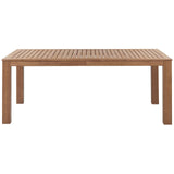 Ensemble Repas de Jardin 6 Places Table et 2 Bancs en Bois d'Eucalyptus Clair pour Jardin ou Terrasse Rustique Monsano Beliani