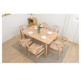 SSZZ Moderne Minimaliste en Bois Massif Chaise Accueil Rotin Café Chaise Chaise Accoudoirs Tissés À La Main Écologique Et Durable
