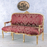 Vamundo Rococo canapé canapé de Style Rococo-Rouge-exclusivité Palazzo