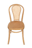 Biscottini Chaise cuisine vintage en bois de frêne 43x47x88 cm - Chaises de salle à manger - Chaises de cuisine - Chaises de salle à manger en bois et paille de Vienne - Chaises de salon intérieur