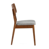 HOMN LIVING Pack de 2 chaises Susi en Noyer, Bois Massif, 49 cm (Largeur) 52 cm (Profondeur) 82 cm (Hauteur)