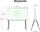 Samsung TV LED 4K 127 cm TQ50LS01DA The Serif 2024 Blanc