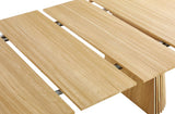 PEGANE Table à Manger Ronde Extensible en Bois Coloris chêne - diamètre 120-200 x Hauteur 75 cm