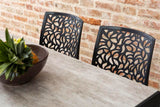 SIEDITI FUORI E DENTRO Chaises en résine avec Fibre de Verre empilables pour intérieur/Cuisine/Salle à Manger et extérieur/Jardin Anna (4 Chaises, Noir)