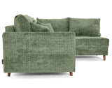 Lisa Design Rune - canapé d'angle Droit 4 Places en Velours texturé