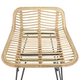 vidaXL Chaises de Bar Lot de 2 rotin Naturel