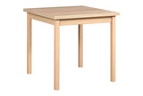 LeafDesign Petite table à manger, idéale pour les petits espaces, moderne, table familiale, pour 4 personnes, fabriquée en UE, max. 22,9 cm (80 x 80 x 78)