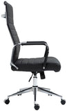 CLP Chaise de Bureau Ergonomique Kolumbus en Cuir véritable, réglable en Hauteur en continu, Charge maximale 150 kg, Couleur:Noir