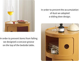 ZUOZHE Componibili 2/3/4 Portes Table d'appoint,Chevet Rond avec Tiroir,Meuble Rond de Rangement Cuisine Petit Espace,Armoire Plastique Rangement Facile à Assembler et à Démonter,Légère et Durable