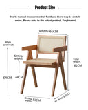JSWHYBD Chaise Salle à mangerr,Chaise Salle a Manger Bois Chaise cannage,Chaise de Cuisine Moderne,Chaises rembourrées,Chaise Coiffeuse, Chaise Salon pour Salle à Manger/Chambre/Restaurant