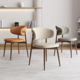 GJVBGA Lot de 2 Chaises de Salle à Manger Modernes - Style Vintage en Imitation Bois et Cuir Synthétique pour Cuisine (Couleur : B)