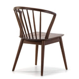 VS Venta-stock Pack 2 chaises Mura, Couleur Noyer, Bois Massif, 55 cm (Longueur) 58,5 cm (Profondeur) 84 cm (Hauteur)