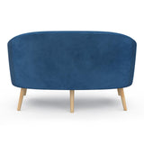IDMarket - Canapé Banquette Sonia en Velours Bleu