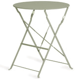 Vanage Bistro Salon de Balcon Gris avec Table & chaises Pliables Vert foncé