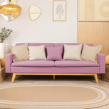 Don Descanso - Canapé Convertible clic clac 3 Places Convertible lit 3 Places Reine. Dimension canapé : 206x73x80cm | Dimension lit : 180x100cm [Comprend 2 Coussins] | Rose