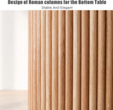 GLDWEY Table Salle à Manger Ronde 2-4 Personnes pour Salon Cuisine Bois Massif, Table de Cuisine Table Basse de Loisirs Meubles de Restaurant Table de Salle à Manger Disponible(Size:80cm,Color:Blanc)