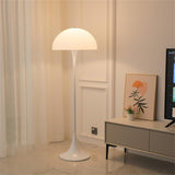Lampes Standard de Salon Lampadaire Moderne pour Salon Champignon Semi-Circulaire pour Chambre Abat-Jour Rond en Acrylique Blanc Champignon Lampe de Lecture sur Pied pour Coin de c