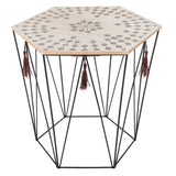 Atmosphera - Table d'appoint Kumi octogonale - métal et Bois