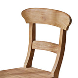 Loberon Chaise Masters - Bois de Teck revalorisé - H/L/P env. 92/52 / 52 cm - Marron Vieilli, Marron Vieilli