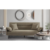 PRICE FACTORY just for you Canapé 3 Places Convertible Beige Collection Silas