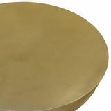 SIMPLIHOME Toby Table d'appoint Industrielle Moderne en métal de 43,2 cm de Large, ombré doré/Noir, entièrement assemblée pour Le Salon et la Chambre à Coucher