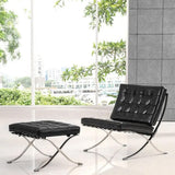 Chaise longue avec pouf, aspect antioxydant, forte capacité portante et haute résistance à la flexion, chaise de réception pour négociation d'invités d'affaires, pour chambre à coucher, bureau
