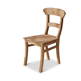 Loberon Chaise Masters - Bois de Teck revalorisé - H/L/P env. 92/52 / 52 cm - Marron Vieilli, Marron Vieilli