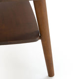 HOMN LIVING Table Basse Palma 1 Trou Couleur Noyer, Bois Massif, 100 cm (Largeur) 60 cm (Profondeur) 45 cm (Hauteur)