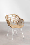 SKLUM Chaise de Jardin en rotin synthétique Zole Blanc