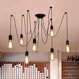 Lrpiyvo Lustre Araignee Suspension Lampe Suspendue Industrielle Lustre Retro Suspension Luminaire Vintage pour Salon Cuisine Salle Chambre
