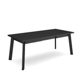 Skraut Home | Table à Manger | Meuble Salle à Manger | 200 | pour 10 Personnes | Pieds en Bois | Style Moderne | Noir