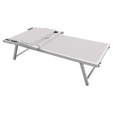 Rebecca Mobili Chaise Longue, Lit De Soleil avec Baldaquin, Blanc, Aluminium PVC Polyester, Jardin Mer - Dimensions 38x186x61 (HxLxP) - Art. RE6567
