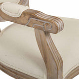 WANDERLUST DECO Silla de Madera tapizada Color Beige 55x46x48/96