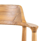 AltoBuy Vancouver - Lot de 2 Chaises en Bois de Sungai et Assise en Paille Naturelle