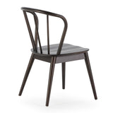 HOMN LIVING Pack 2 Chaises Brisa, Couleur Noir, Bois Massif, 47 cm (Largeur) 59 cm (Profondeur) 83 cm (Hauteur)