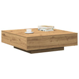 vidaXL Table Basse Artisan en chêne 100x100x31 cm en Bois transformé