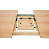 Miliboo Table Extensible rallonges intégrées rectangulaire en Bois Clair chêne L140-170 cm ANK