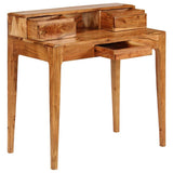 RAUGAJ Bureau d'écriture avec tiroirs en bois massif 88 x 50 x 90 cm, matériau de l'article : bois d'acacia massif