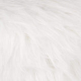 Atmosphera - Tabouret Blanc Effet Fourrure - Instinct Naturel