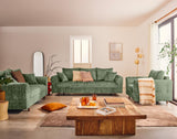 Lisa Design Rune - canapé Droit 3 Places en Velours texturé